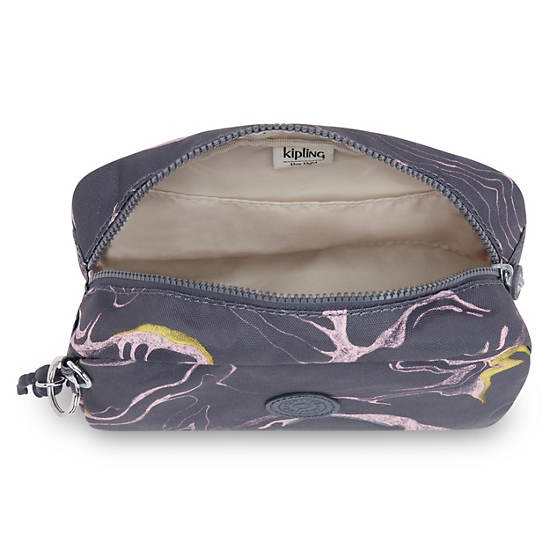 Kipling Gleam Printed Pouch Çanta Gümüş | TR 1075GS